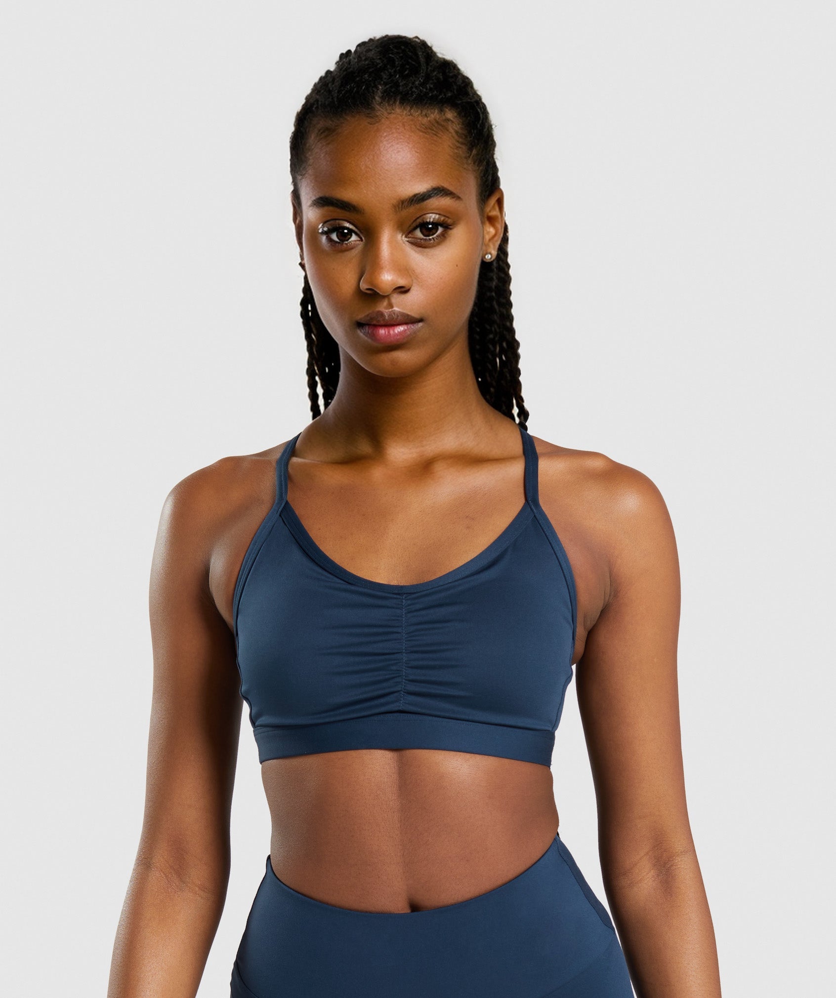 GOFIEP Women Ruched Sports Bra