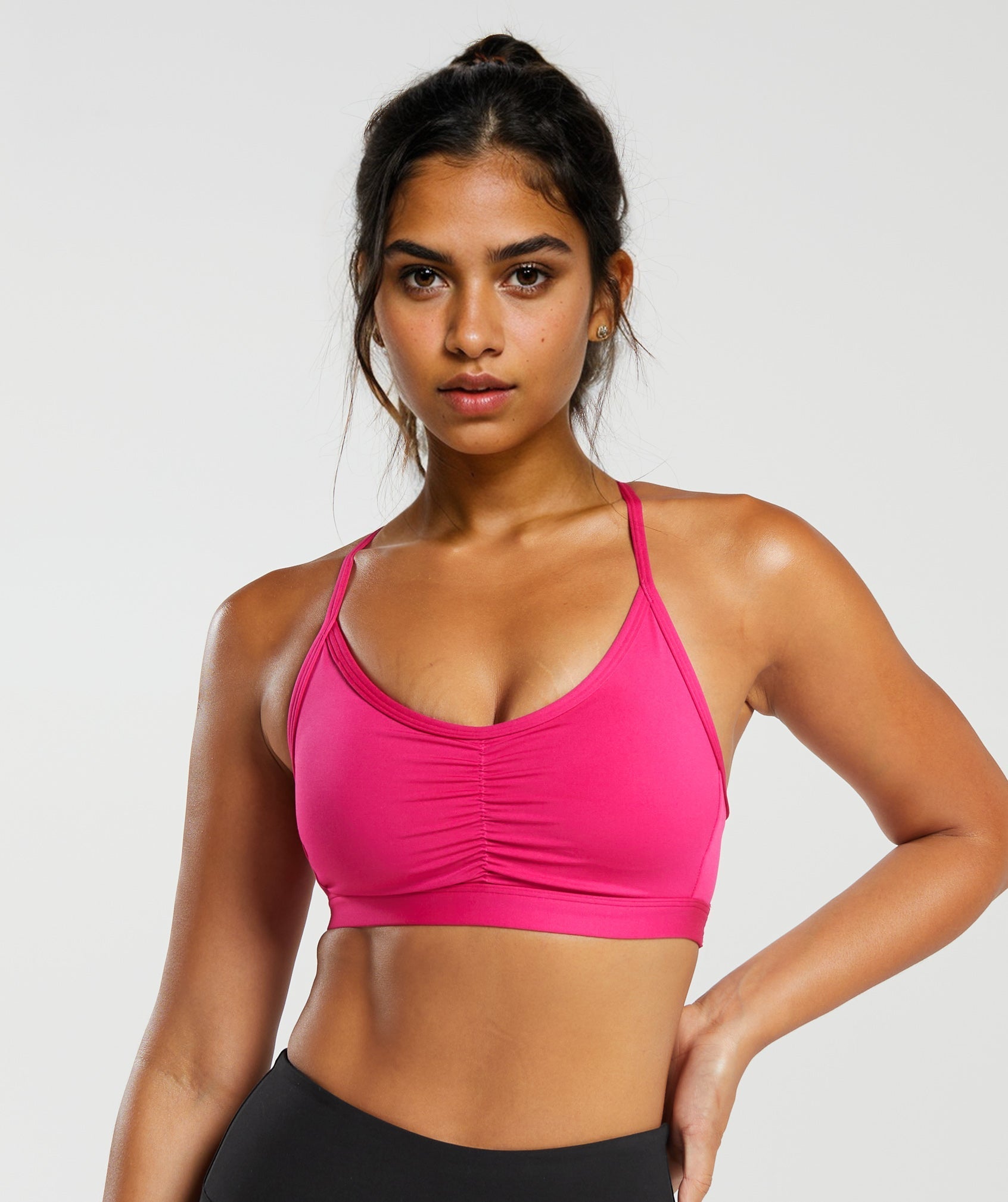 GOFIEP Women Ruched Sports Bra
