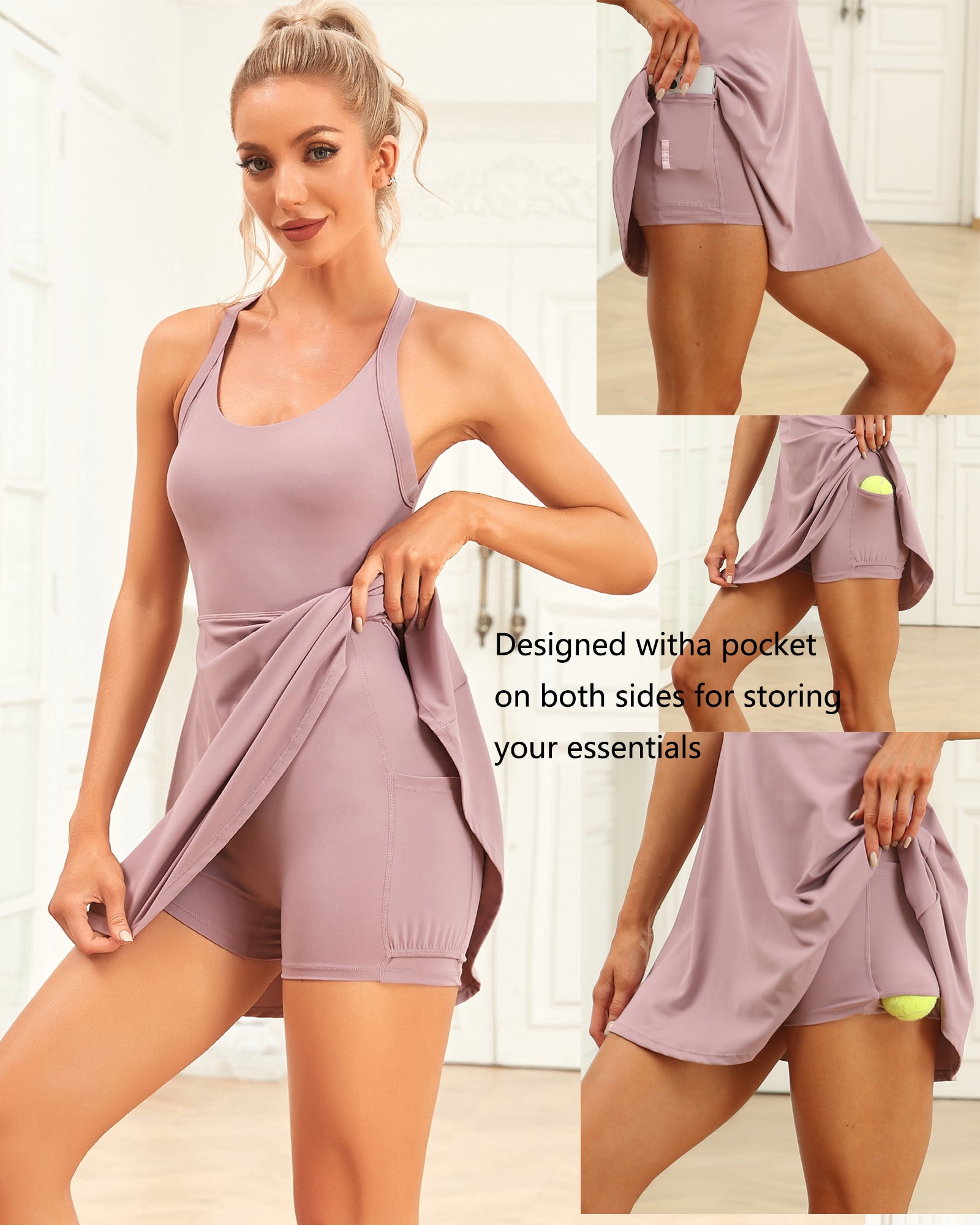 GOFIEP Women Tennis Dress for Workout