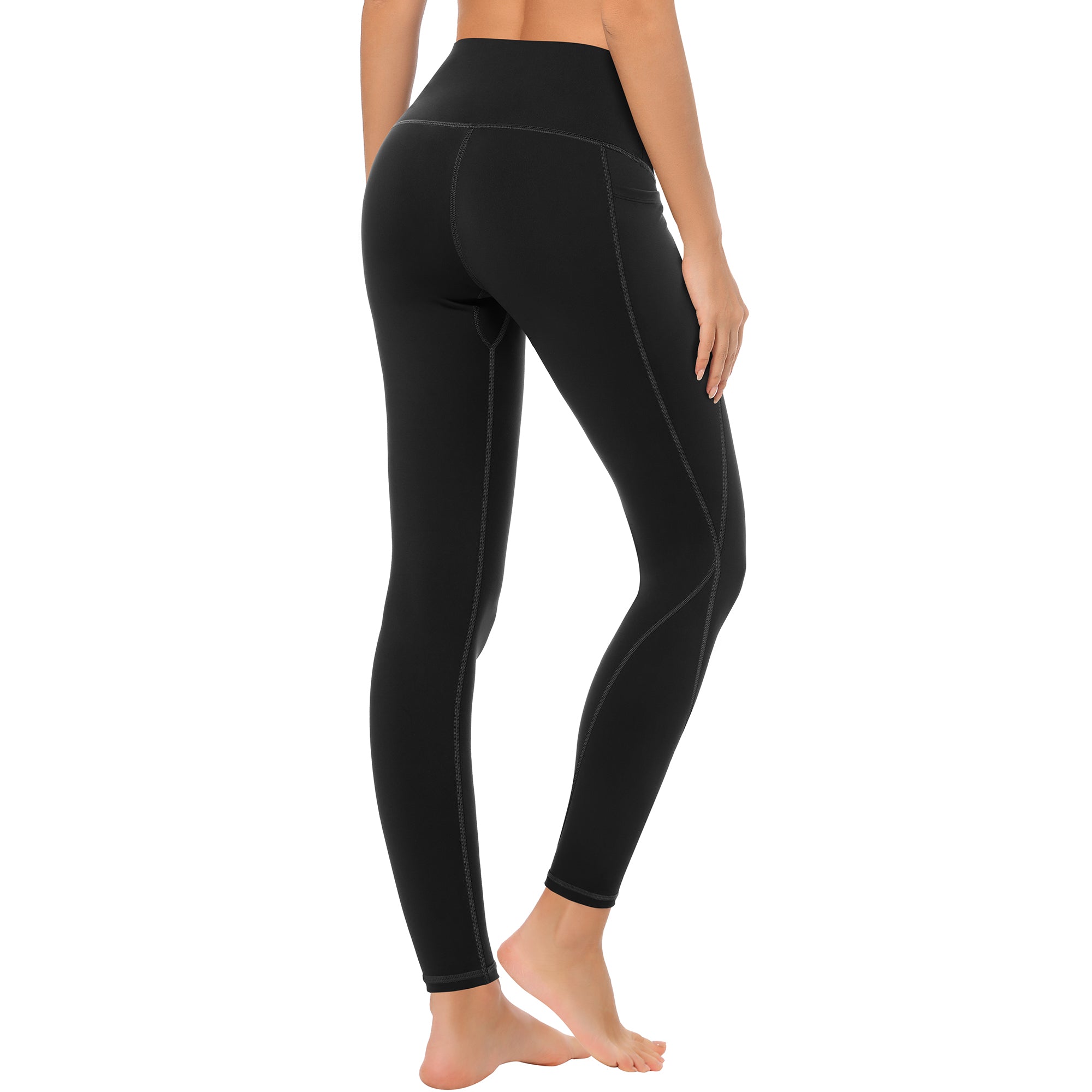 GOFIEP Yoga Leggings with Pockets for Women - High Waist Tummy Control Pants for Workout