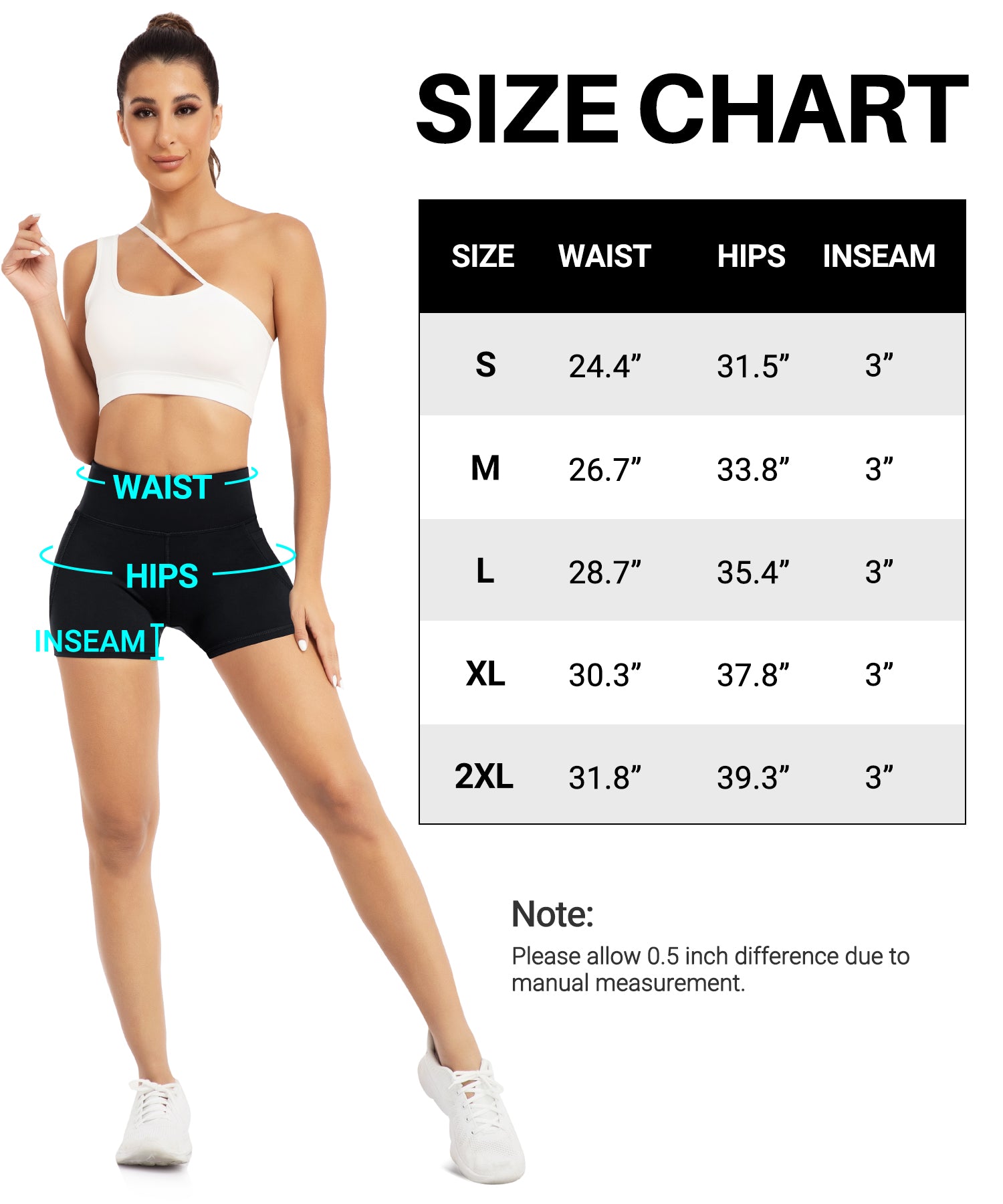 GOFIEP Biker Shorts for Women - Gym Yoga Workout Running Spandex High Waisted Athletic Volleyball Shorts with Pockets