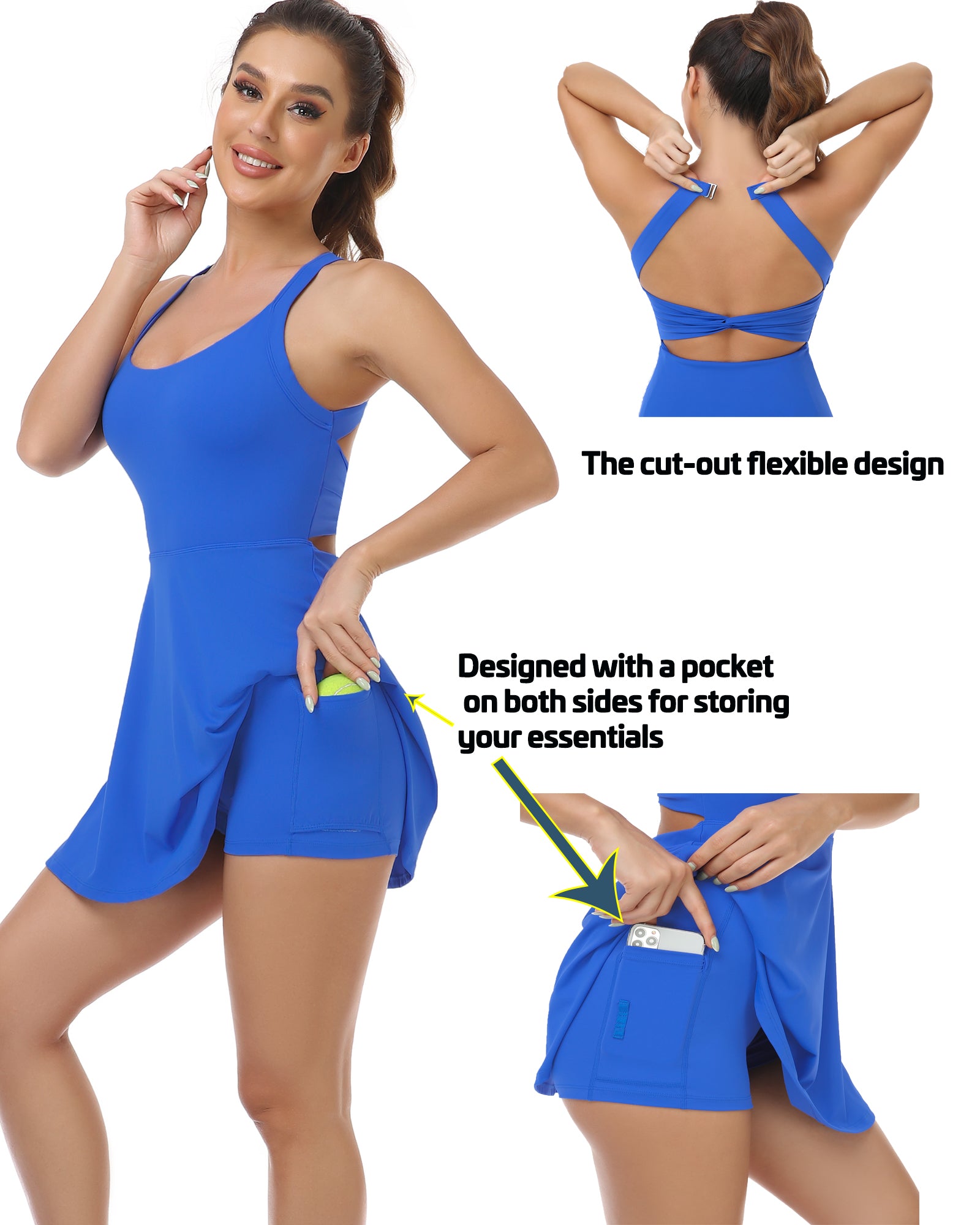 GOFIEP Women Tennis Dress for Workout