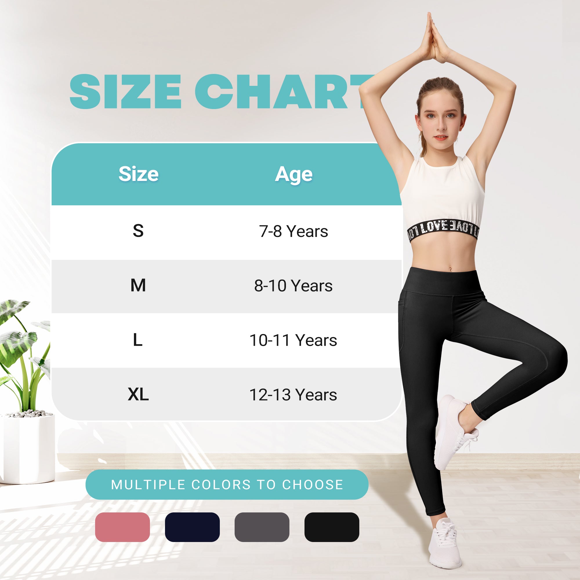 GOFIEP Girl Yoga Legging for Active Sports