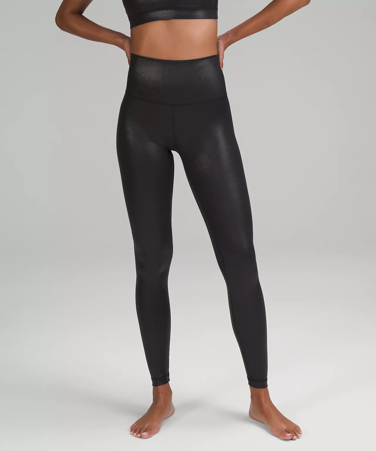 GOFIEP Women Shiny Yoga Legging 32.5"