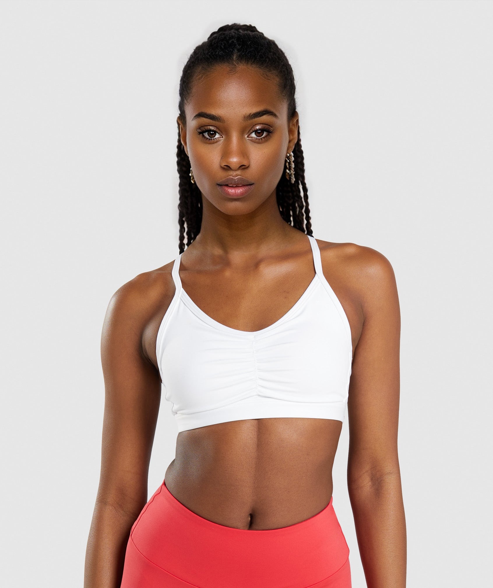 GOFIEP Women Ruched Sports Bra